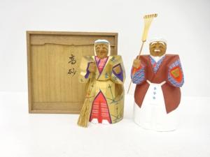 木彫　高砂　置物